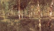 Isaac Ilich Levitan Birch Grove painting